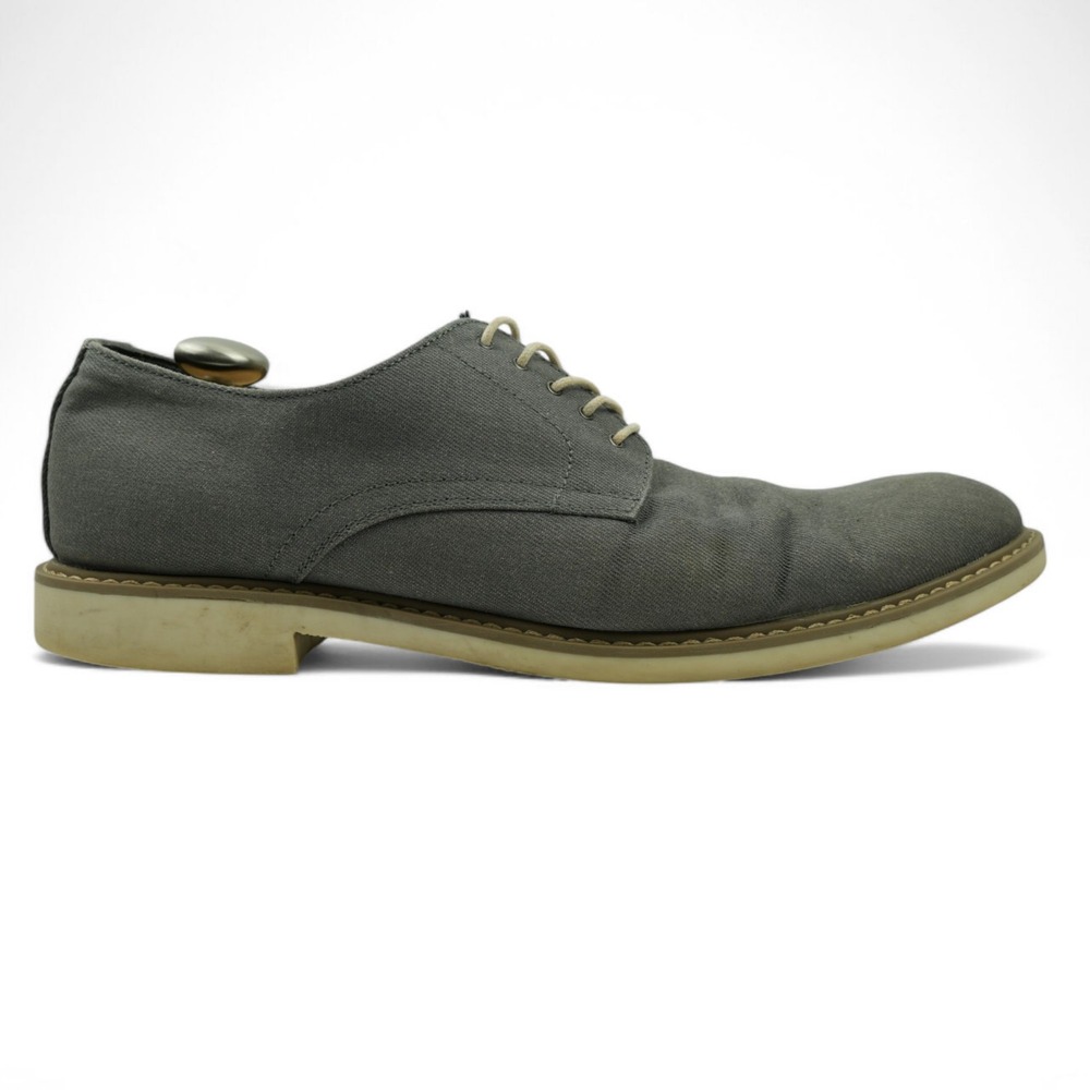 Public Opinion Oxford Shoes Mens 13 M Zane Canvas Lace Up Dress Shoes‎ 57963